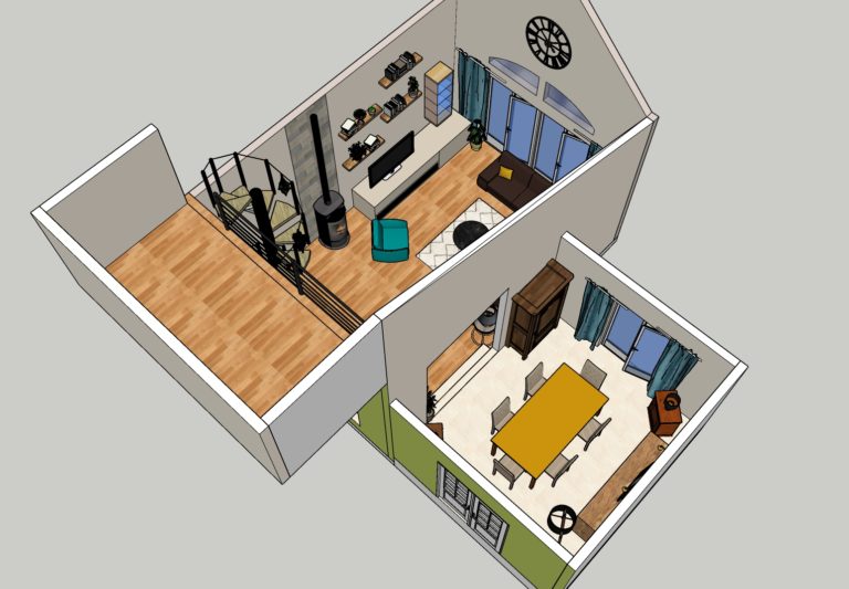 Vues 3D décoration d’intérieur maison ou appartement île-de-france