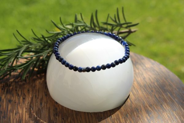 bracelet lapis lazuli 4 mm bulles et cocon boutique